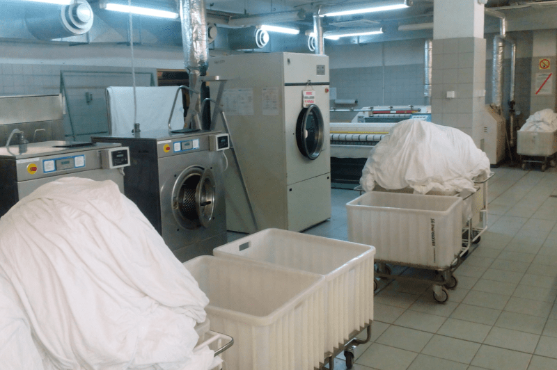 Przykłady zrealizowanych wyposażeń pralni przemysłowych